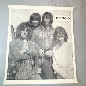 Vintage 1960s The Who Rock‎ Band Tommy Concert Poster